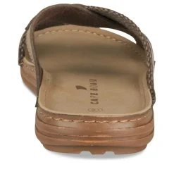 Mules MARRON Homme Motif Uni A Enfiler