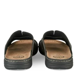 Mules MARRON Homme Motif Uni A Enfiler