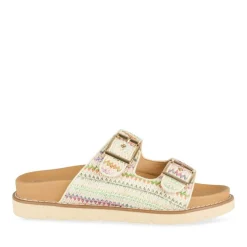 Mules MULTICOLOR Femme Motif Uni A Enfiler