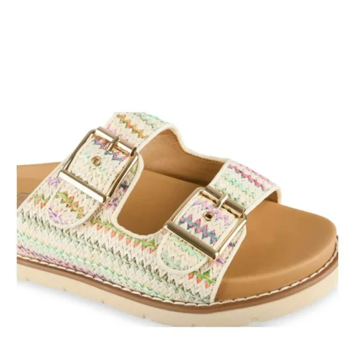Mules MULTICOLOR Femme Motif Uni A Enfiler