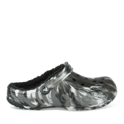 Mules NOIR CROCS Baya Lined Marbled Clog