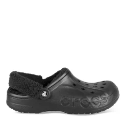 Mules NOIR CROCS Baya Lined Fuzz Strap