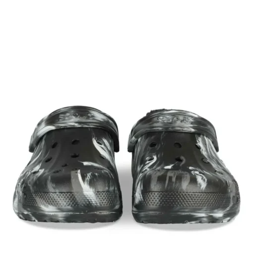 Mules NOIR CROCS Baya Lined Marbled Clog
