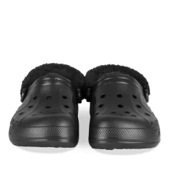 Mules NOIR CROCS Baya Lined Fuzz Strap