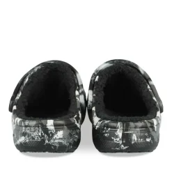 Mules NOIR CROCS Baya Lined Marbled Clog