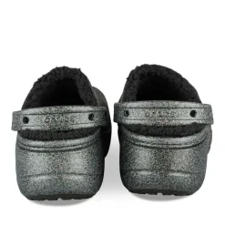 Mules NOIR CROCS Baya Platform Lined Glit.