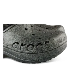 Mules NOIR CROCS Baya Platform Lined Glit.