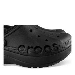 Mules NOIR CROCS Baya Platform Lined Clog