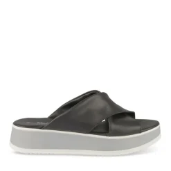 Mules NOIR Femme CUIR Motif Paillettes A Enfiler