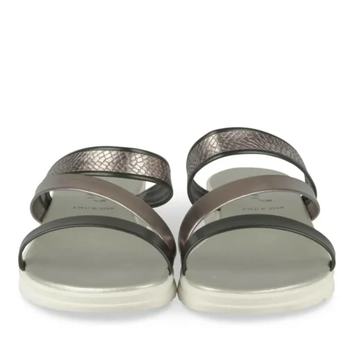 Mules NOIR Femme Motif Animal A Enfiler