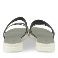 Mules NOIR Femme Motif Animal A Enfiler