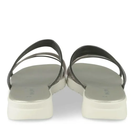 Mules NOIR Femme Motif Animal A Enfiler