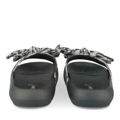 Mules NOIR Femme Motif Animal A Enfiler