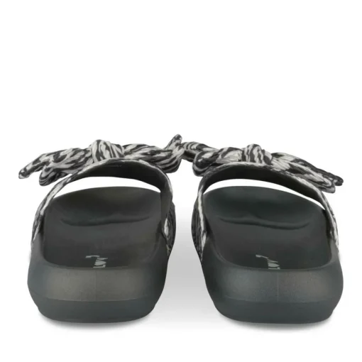 Mules NOIR Femme Motif Animal A Enfiler