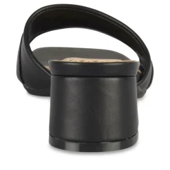 Mules NOIR Femme Motif Chaîne A Enfiler