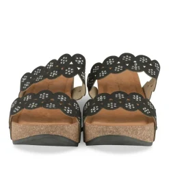 Mules NOIR Femme Motif Clouté A Enfiler