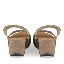 Mules NOIR Femme Motif Clouté A Enfiler