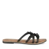 Mules NOIR Femme Motif Fleuri A Enfiler