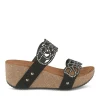 Mules NOIR Femme Motif Paillettes A Enfiler