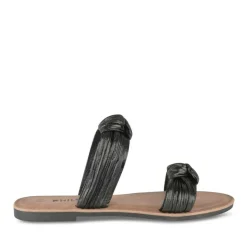 Mules NOIR Femme Motif Paillettes A Enfiler