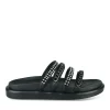 Mules NOIR Femme Motif Paillettes A Enfiler