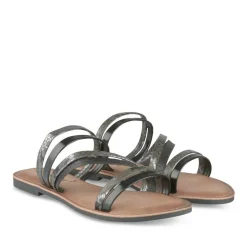 Mules NOIR Femme Motif Paillettes A Enfiler