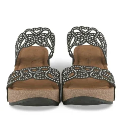 Mules NOIR Femme Motif Paillettes A Enfiler