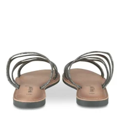 Mules NOIR Femme Motif Paillettes A Enfiler