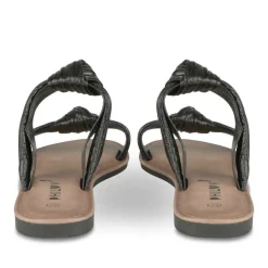 Mules NOIR Femme Motif Paillettes A Enfiler