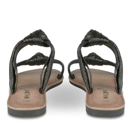 Mules NOIR Femme Motif Paillettes A Enfiler
