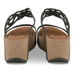 Mules NOIR Femme Motif Paillettes A Enfiler