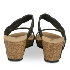 Mules NOIR Femme Motif Paillettes A Enfiler