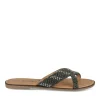 Mules NOIR Femme Motif Perle A Enfiler