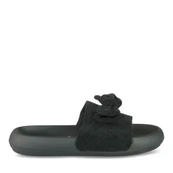 Mules NOIR Femme Motif Rayures A Enfiler