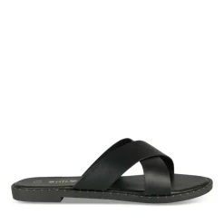 Mules NOIR Femme Motif Uni A Enfiler