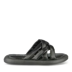Mules NOIR Femme Motif Uni A Enfiler