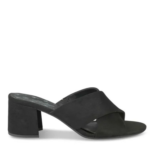 Mules NOIR Femme Motif Uni A Enfiler