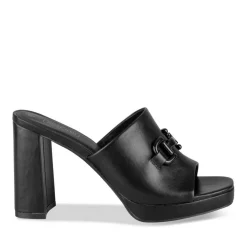 Mules NOIR Femme Motif Uni A Enfiler