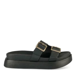 Mules NOIR Femme Motif Uni A Enfiler