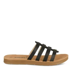 Mules NOIR Femme Motif Uni A Enfiler