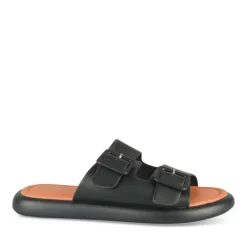 Mules NOIR Femme Motif Uni A Enfiler