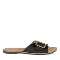 Mules NOIR Femme Motif Uni A Enfiler