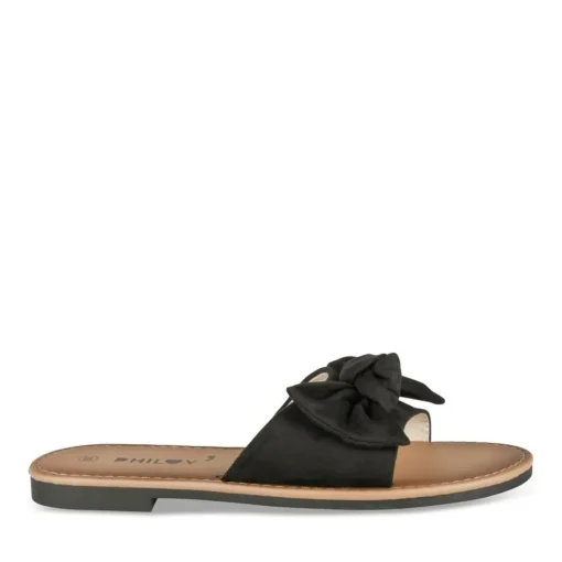 Mules NOIR Femme Motif Uni A Enfiler