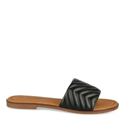 Mules NOIR Femme Motif Uni A Enfiler