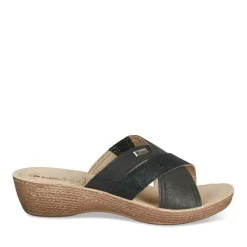 Mules NOIR Femme Motif Uni A Enfiler