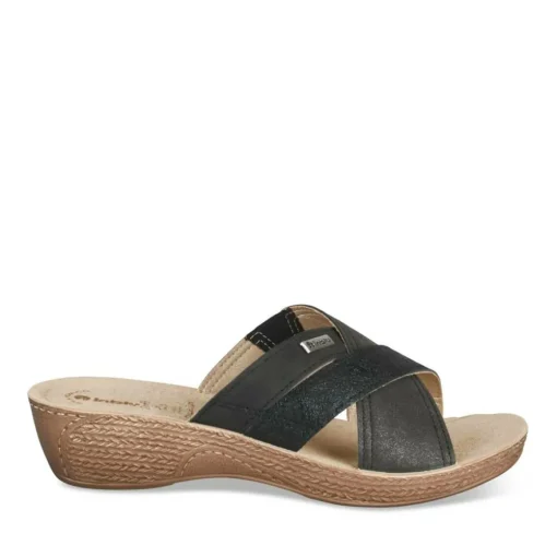 Mules NOIR Femme Motif Uni A Enfiler