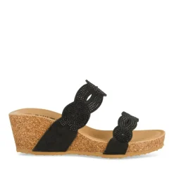 Mules NOIR Femme Motif Uni A Enfiler