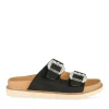 Mules NOIR Femme Motif Uni A Enfiler