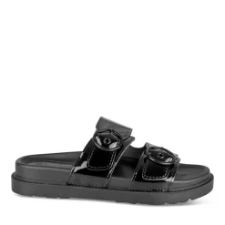 Mules NOIR Femme Motif Uni A Enfiler