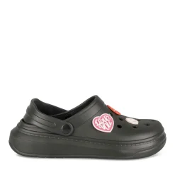 Mules NOIR Femme Motif Uni A Enfiler